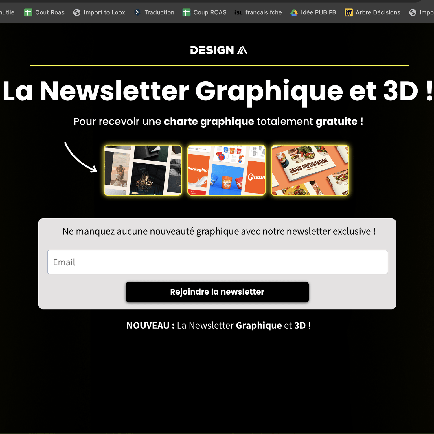 La Newsletter 3D Gratuite ! 