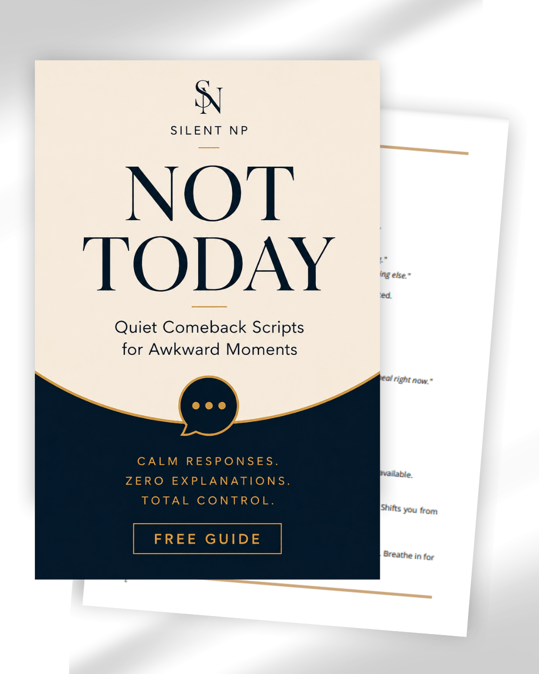 Not-Today Quiet Comeback Scripts for Awkward Moments