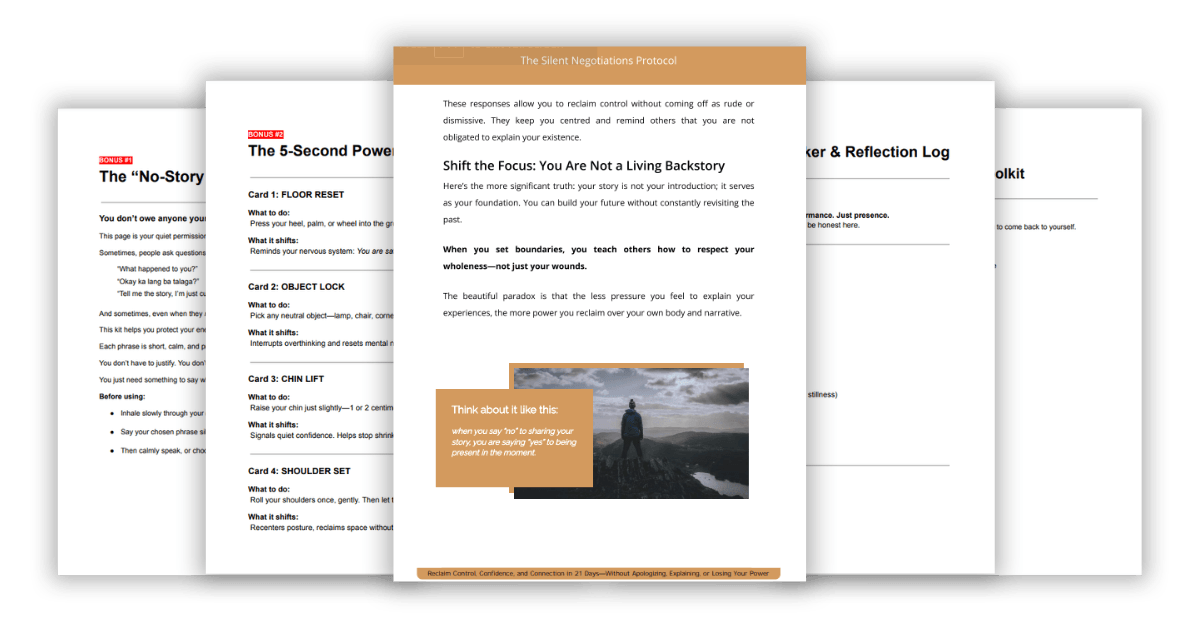Sample pages from The Silent Negotiations Protocol