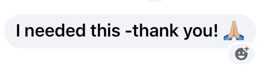 screenshot of testimonial to the confidence care strategies course