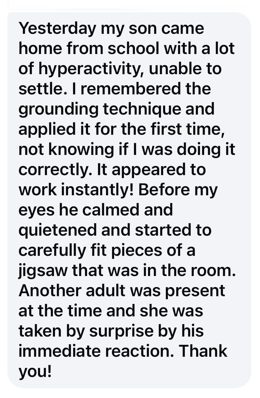 screenshot of testimonial to the confidence care strategies course