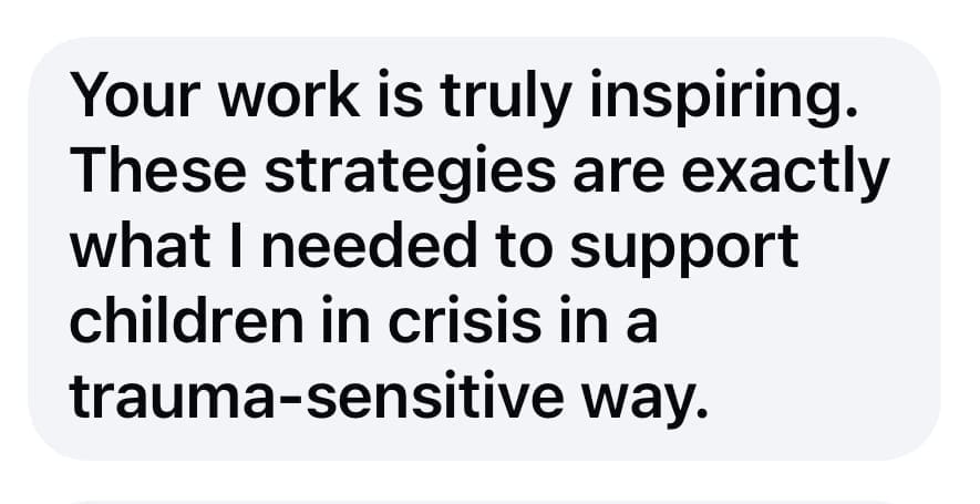 screenshot of testimonial to the confidence care strategies course