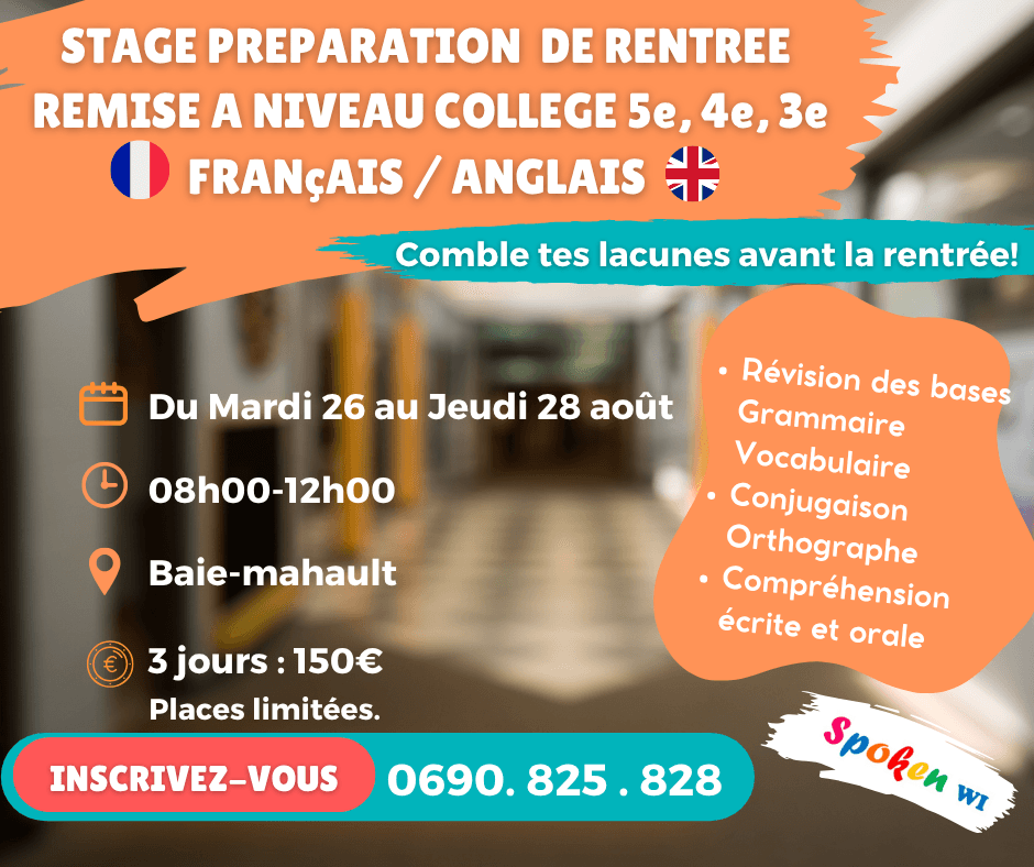 formation en espagnol pour ado pré-rentrée