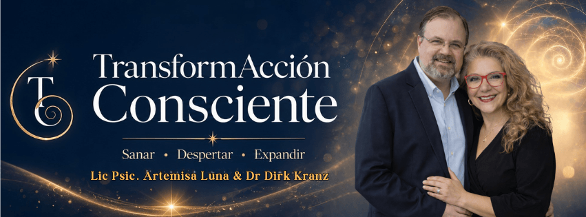 Lic. Artemisa Luna y Dr. Dirk Kranz, facilitadores de TransformAcción Consciente
