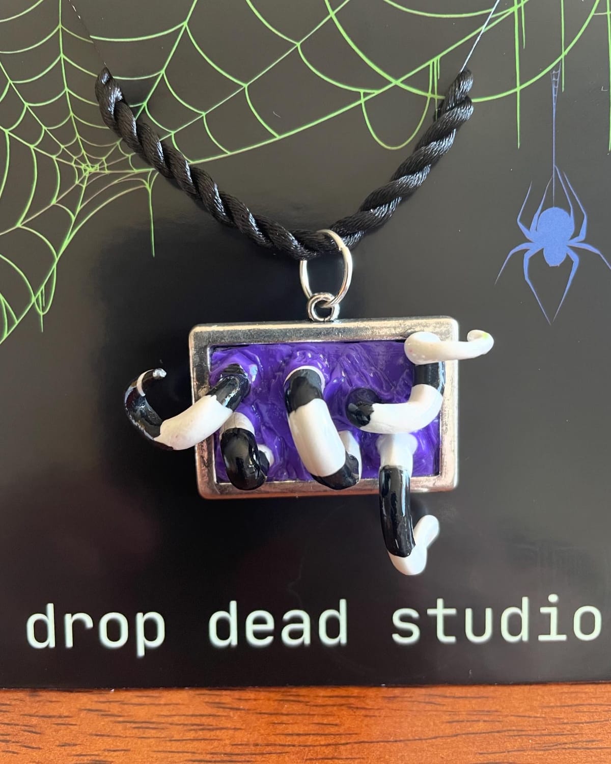 Handmade polymer clay necklace