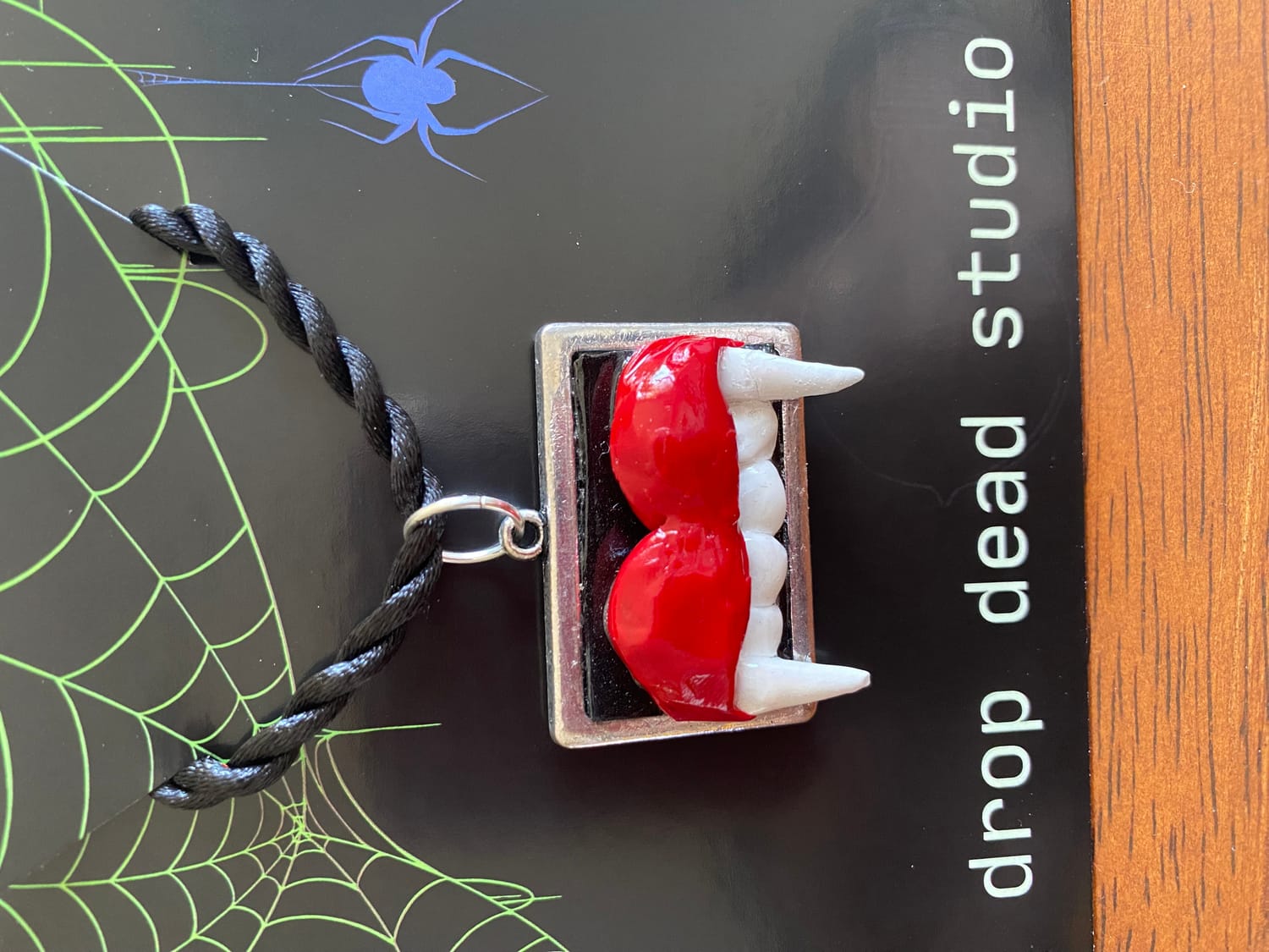 Handmade polymer clay necklace