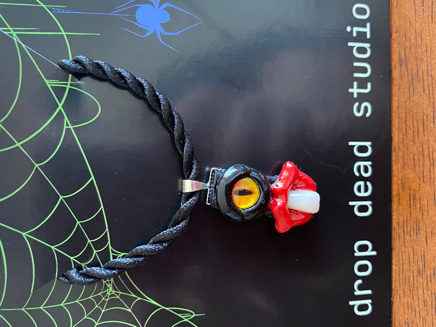 Handmade polymer clay necklace