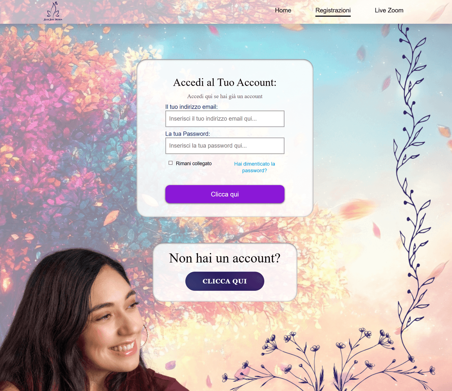 Applicazione web - schermata 1