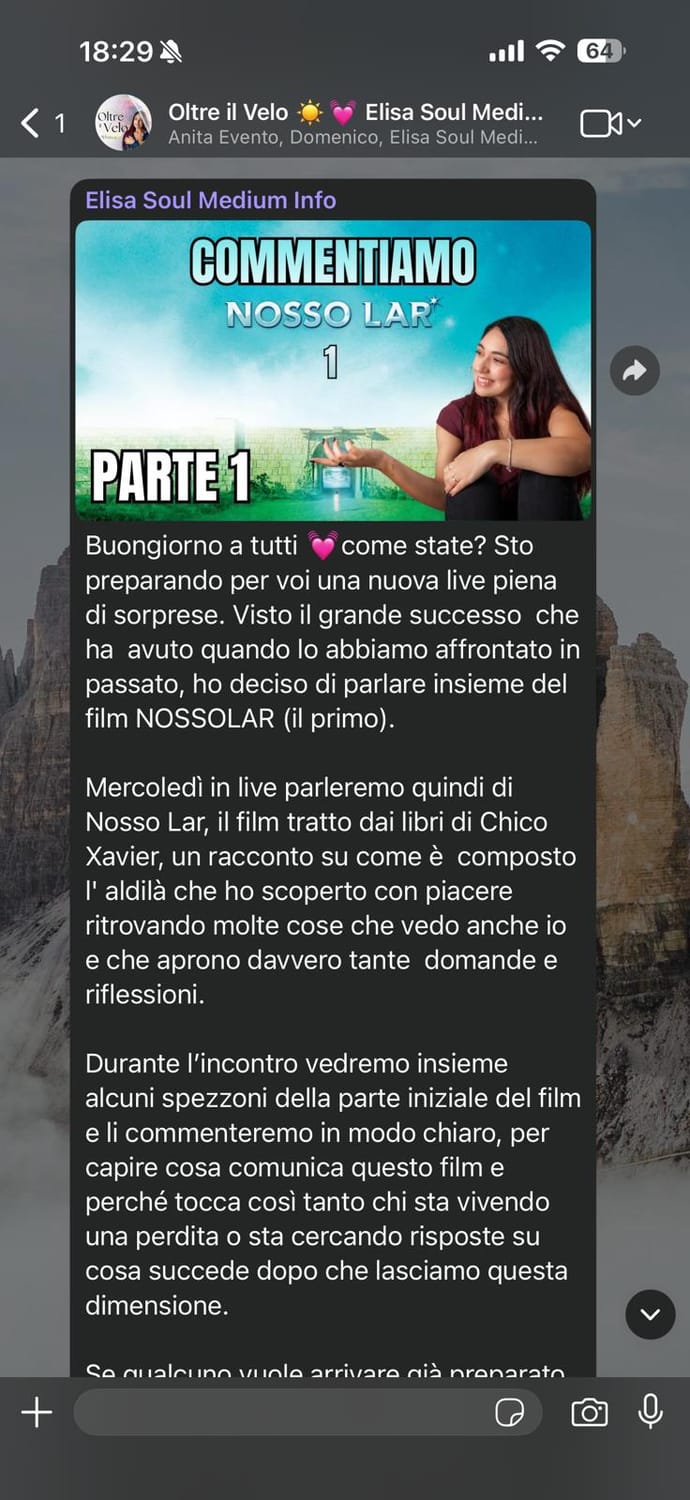 Gruppo WhatsApp - schermata 1