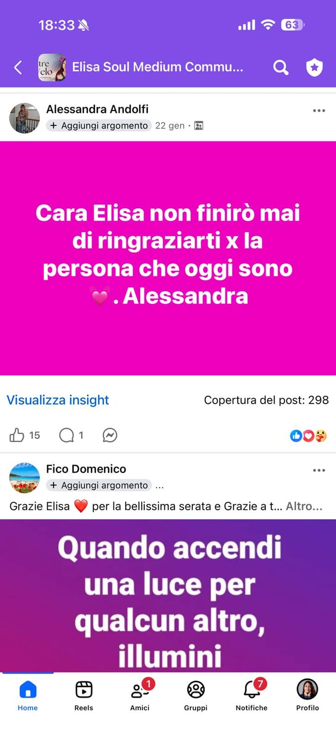 Gruppo Facebook - schermata 3