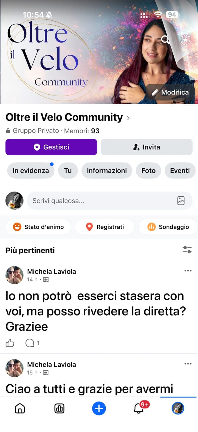 Gruppo Facebook Oltre il Velo Community