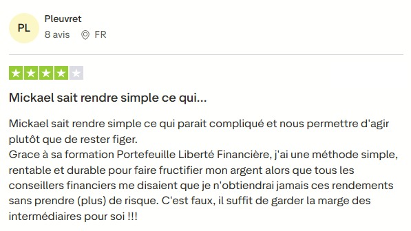 Avis Pleuvret : Portefeuille Liberté Financière, méthode simple et rentable