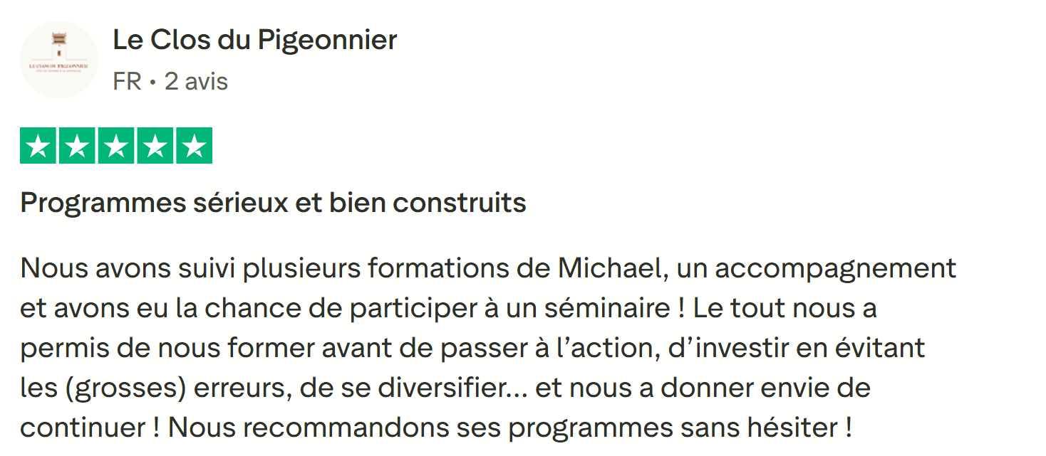 avis formation mihcael ferrari sérieux et bien construit