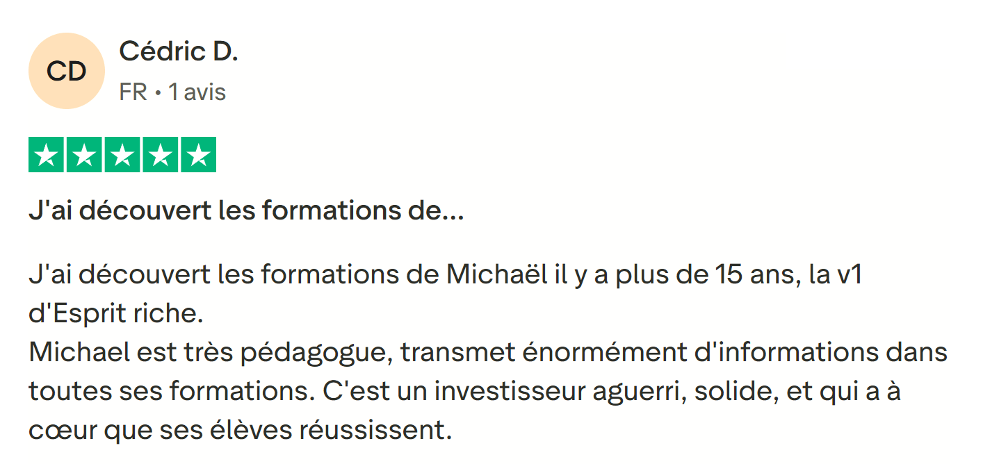 avis formation michael ferrari pédagogie