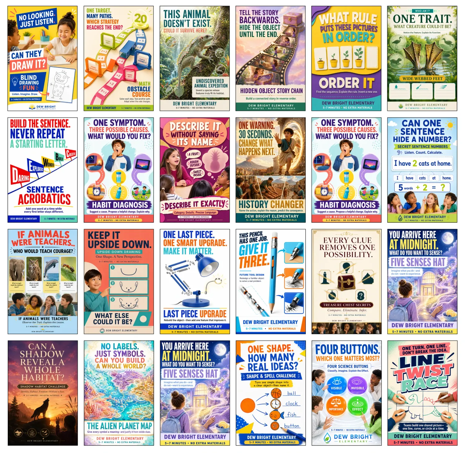 90 dew bright elementary activities