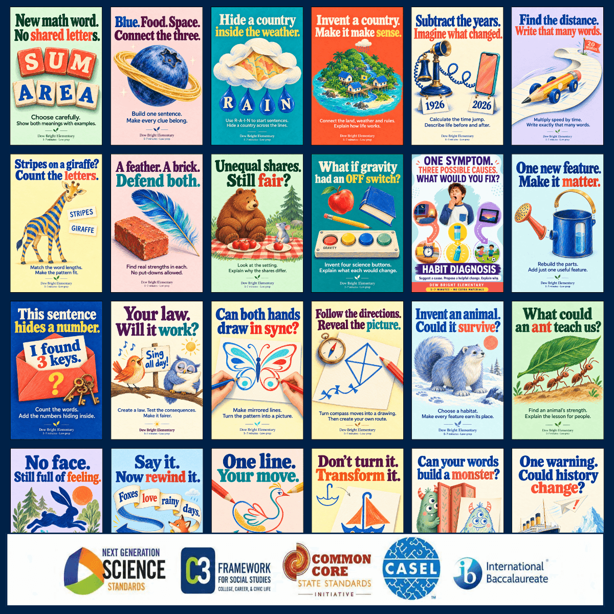 90 dew bright elementary activities