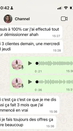 Message de Channel