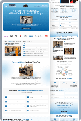 90 Day Millionaire Landing Page