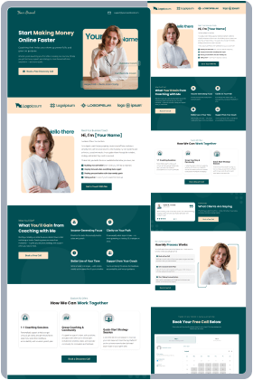 Call Booking Template Landing Page