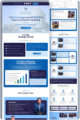 Compliance Summit Landing Page