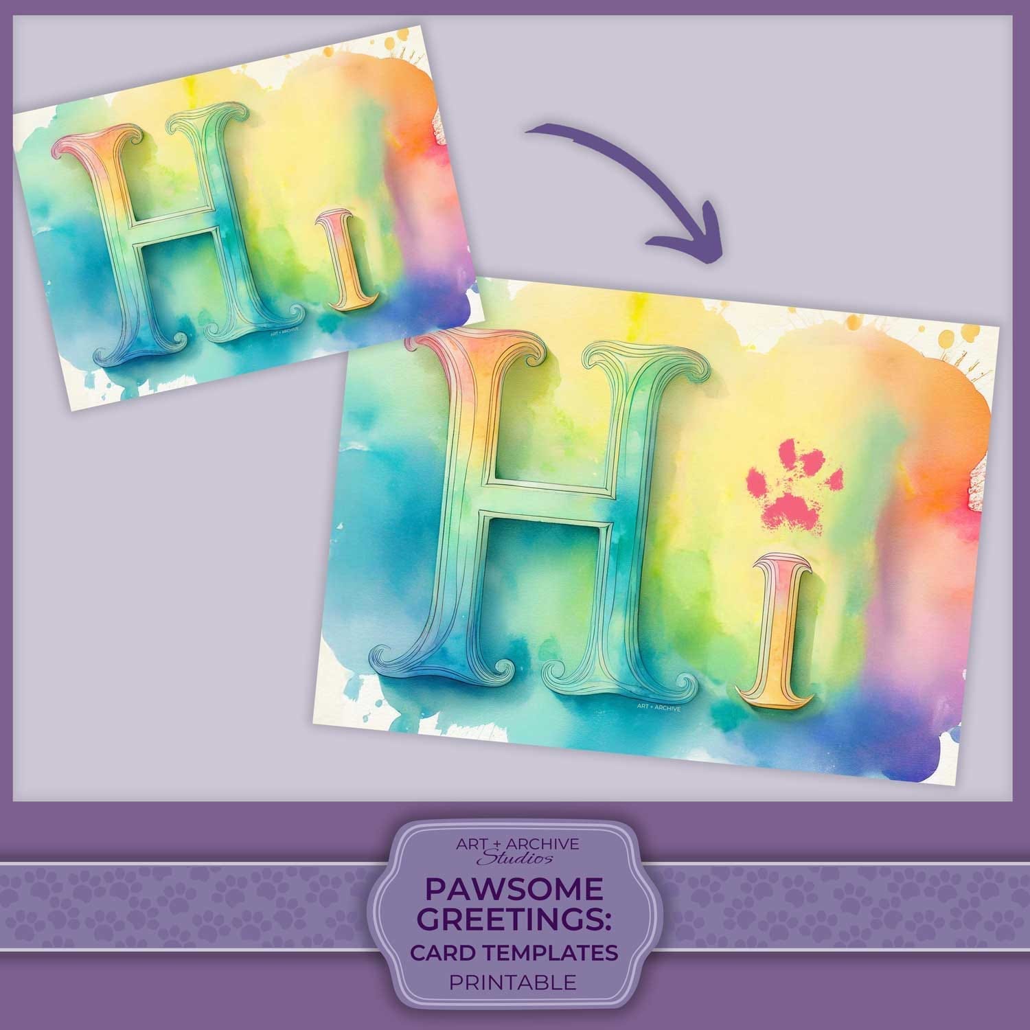 Pawsome Memories Autumn Woodland Animal Trio Pet Paw Print Wall Art by StoryTail