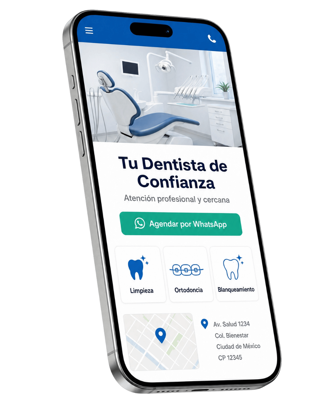 Plan Esencial: landing profesional para dentistas