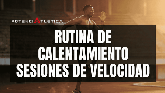 Mockup de la rutina de calentamiento y activación para sesiones de velocidad