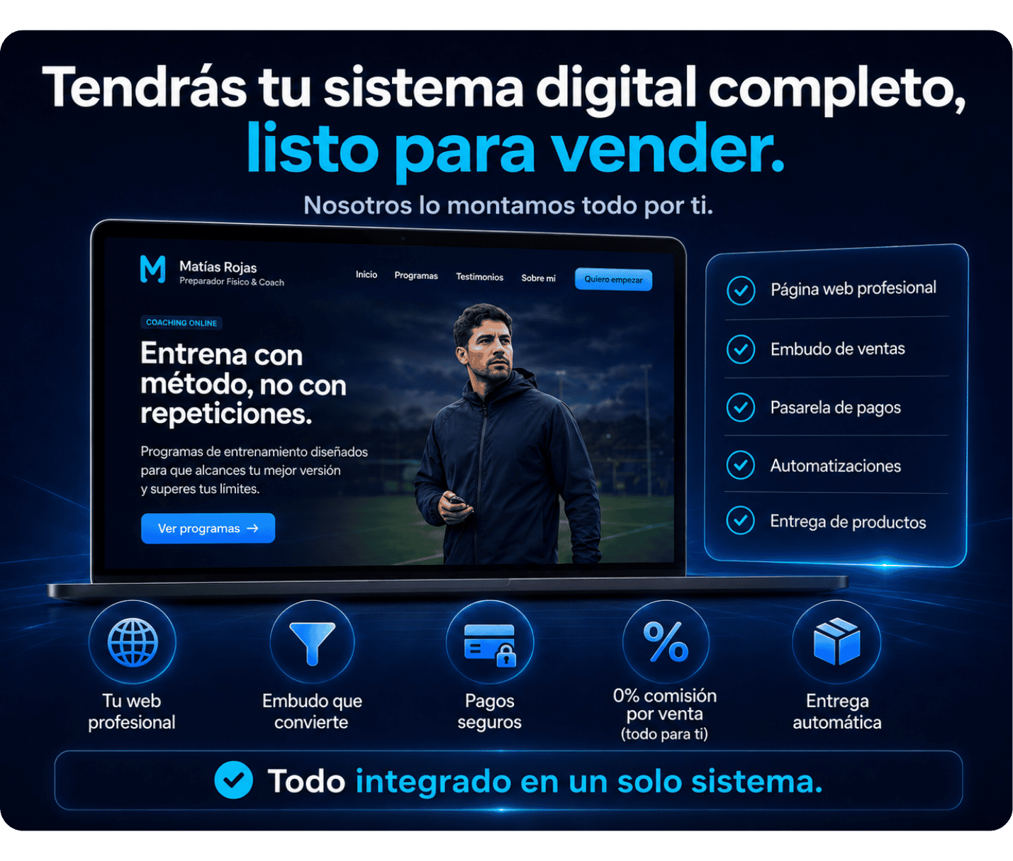 Cobro online profesional en un sistema Magnet Coach