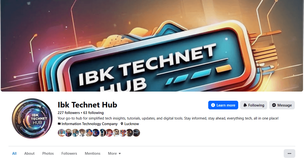 Ibk Technet Hub Facebook page 