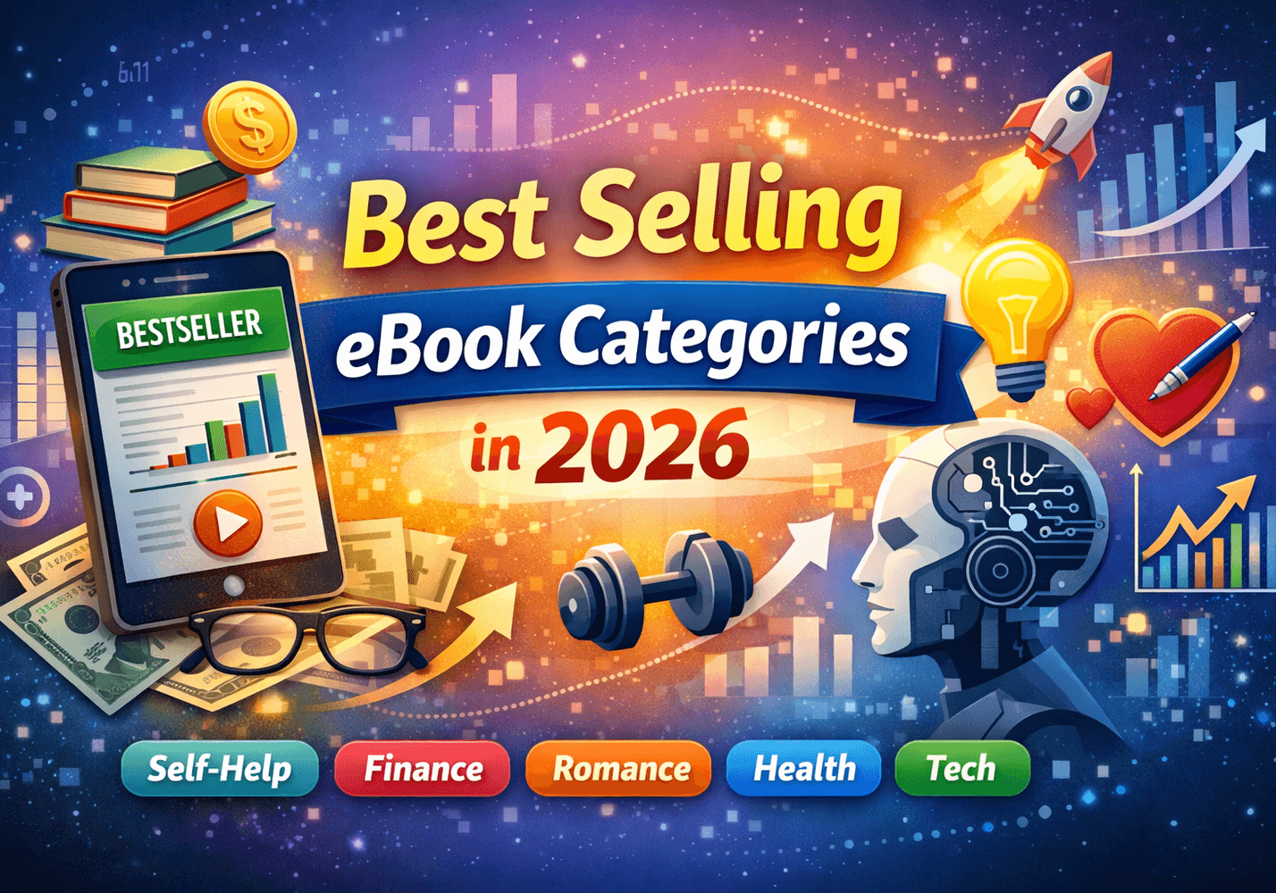 Best Selling eBook Categories in 2026: Top Niches That Actually Make Money