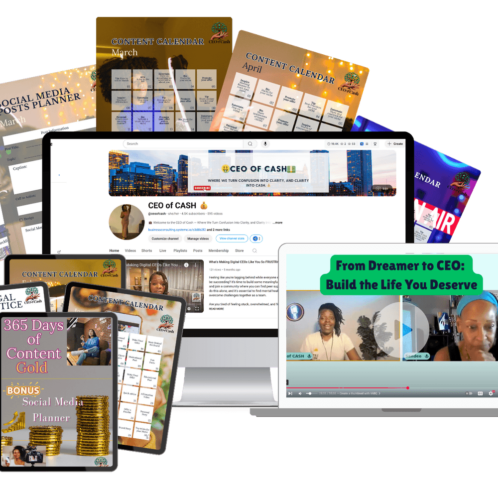 Grab your FREE 365 Content Creator Calender Now & start Posting with Purpose.