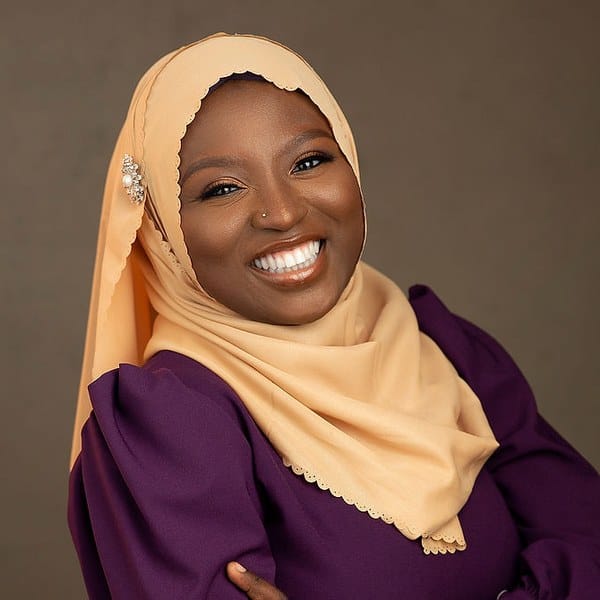 Zuliat Lawal, founder of Liamanah, in a hijab