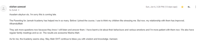 Email from Olaitan Azeezat