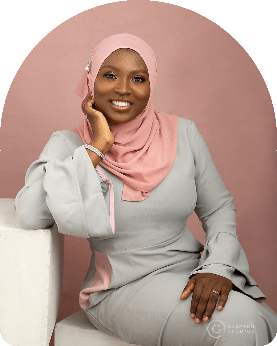 Zuliat Lawal, founder of Liamanah, in a hijab