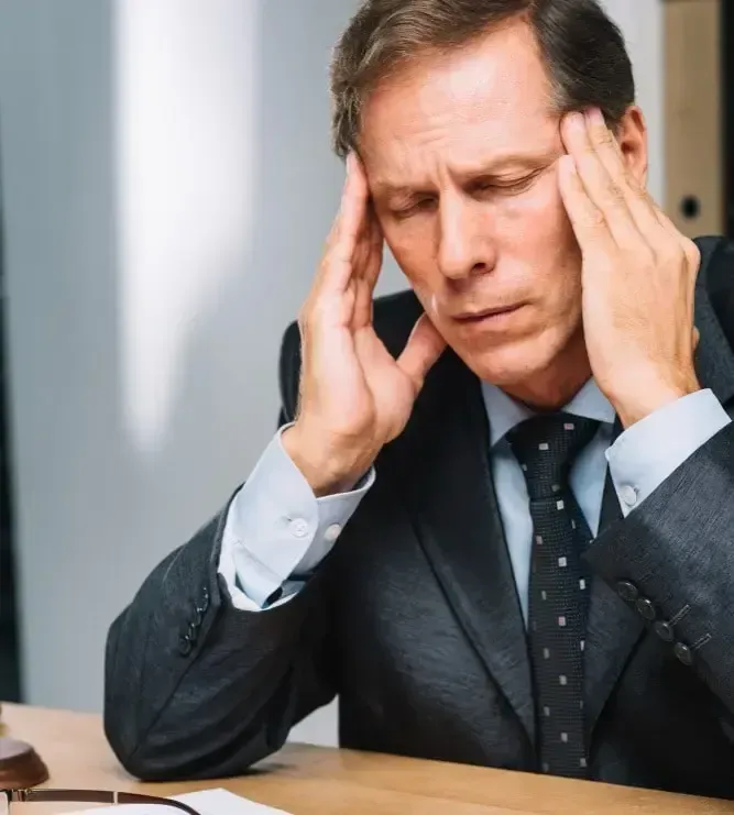 Chef d’entreprise inquiet face aux manquements comptables identifiés par un expert-comptable.