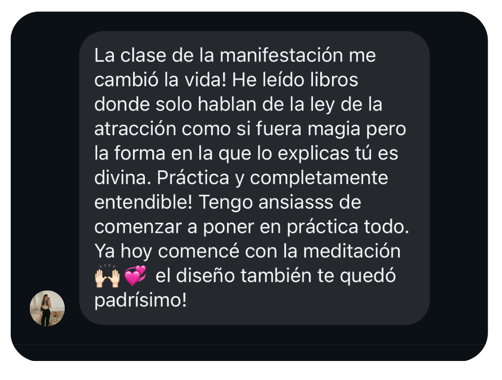 Testimonio sobre el Diario de Gratitud y Manifestación