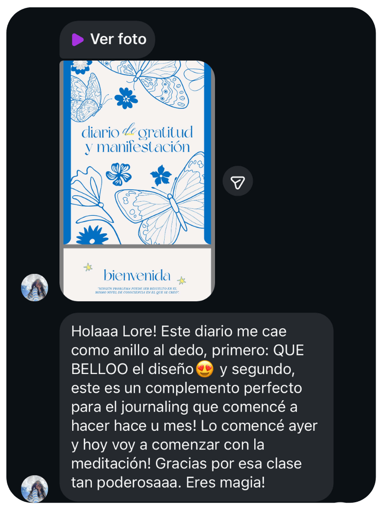 Testimonio de una usuaria del diario