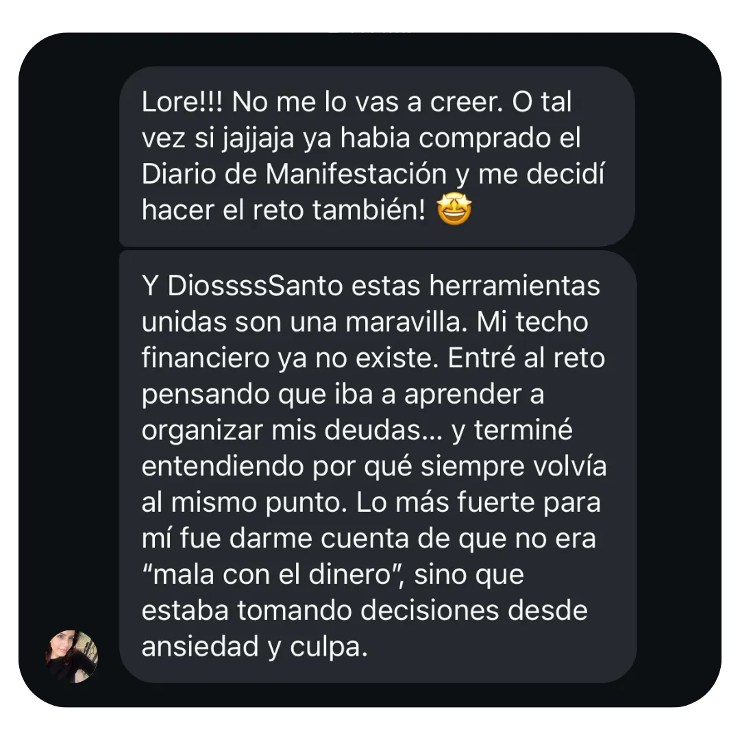 Testimonio real de una alumna del reto Rompe el Ciclo de la Deuda