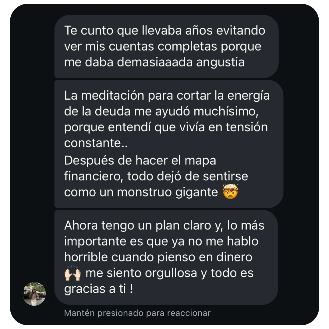 Testimonio real de una alumna del reto Rompe el Ciclo de la Deuda