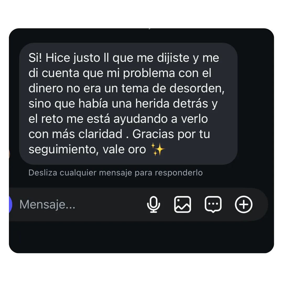 Testimonio real de una alumna del reto Rompe el Ciclo de la Deuda