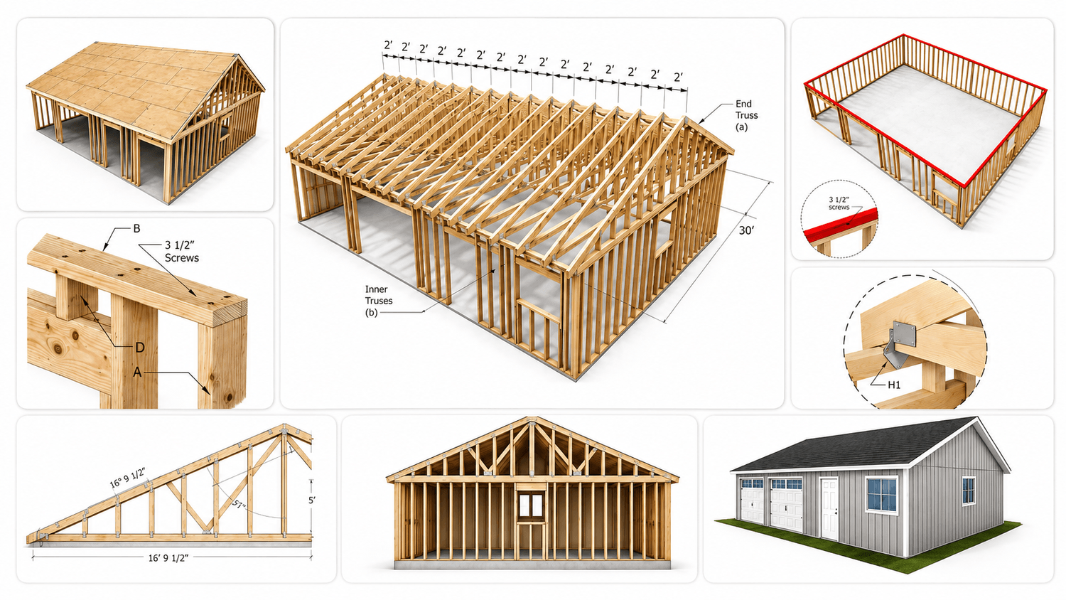 3 Dimensional shed drawings