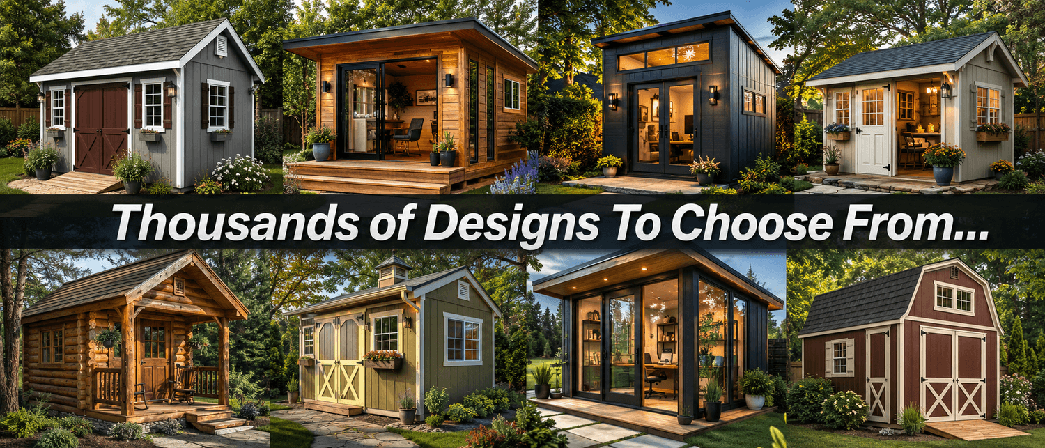 Thousands of shed designs