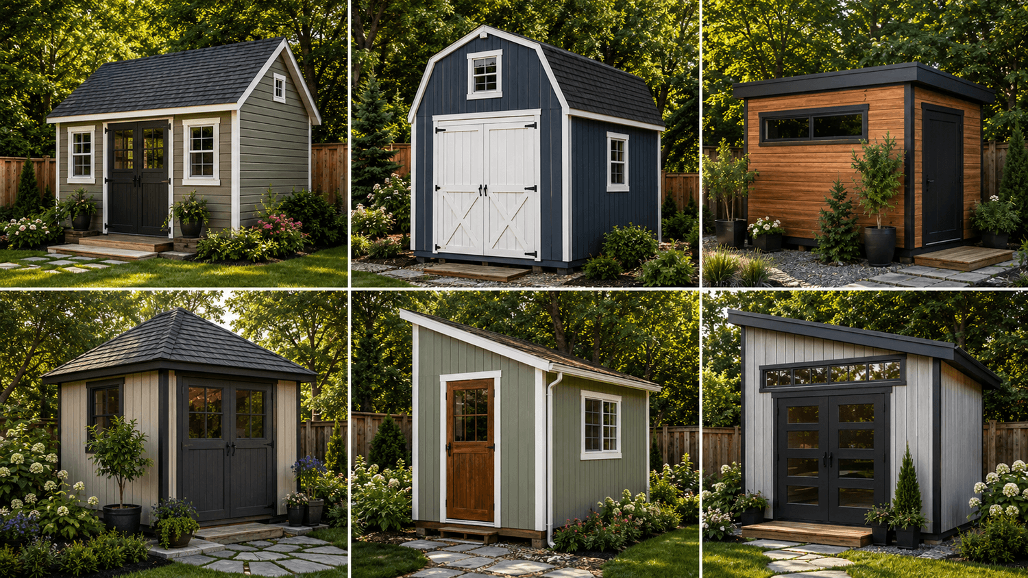 All types of shed roofs covered
