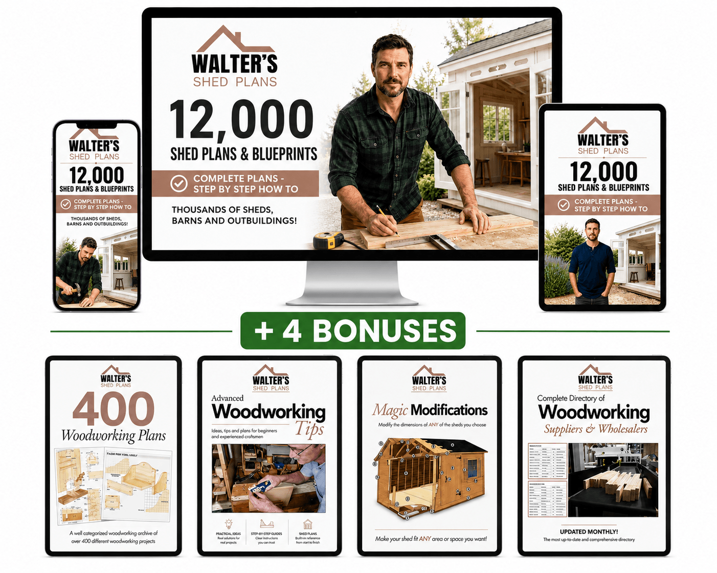 Walter's Shed Plans product mockup
