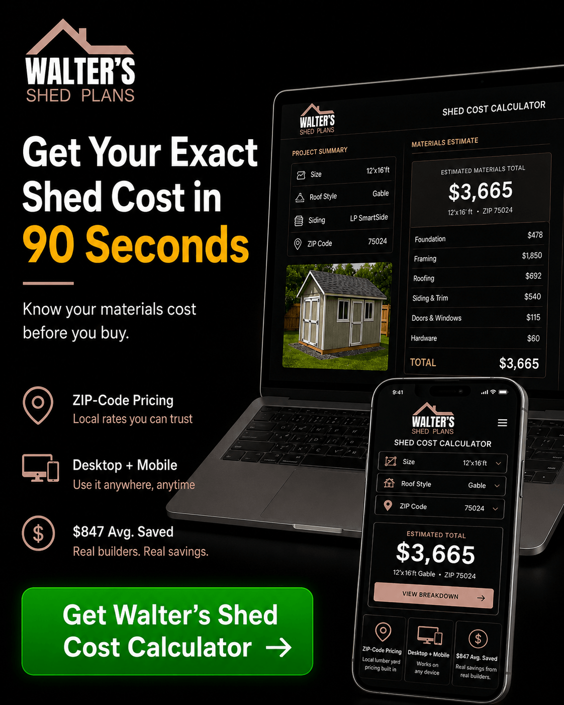 Shed Cost Calculator