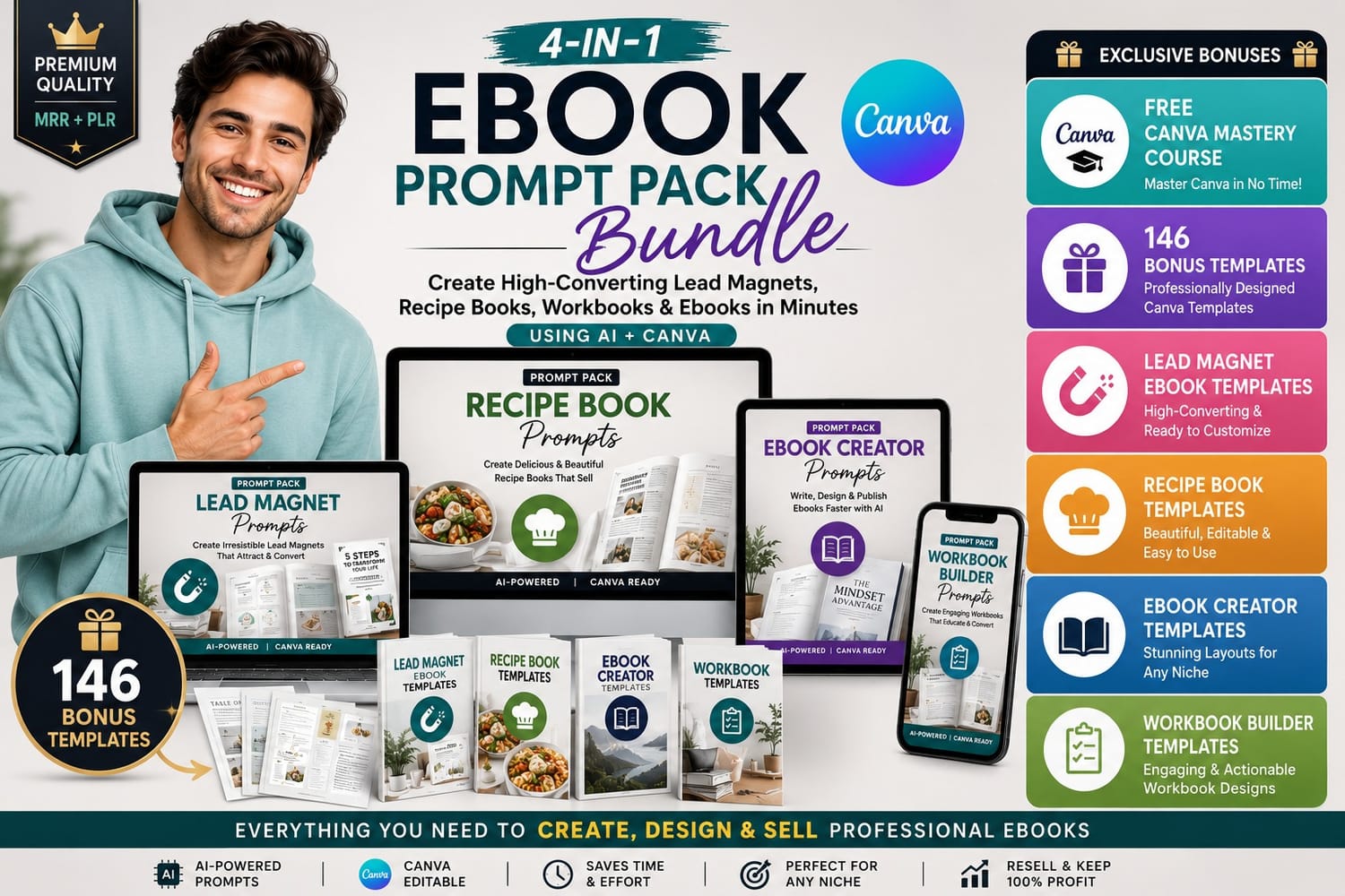 Canva Ebook Prompt Pack Bundle