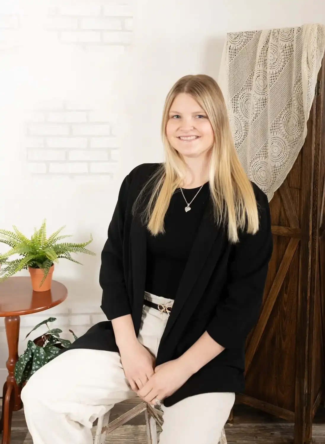 Professional portraits of Courtney, a team member supporting the execution of client-focused business growth strategies.