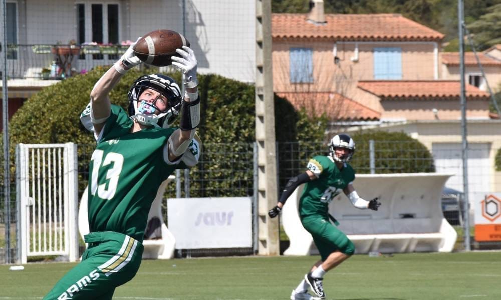 Club football américain dans le Var 83, RAMS, entraînements hebdomadaires, essai gratuit.