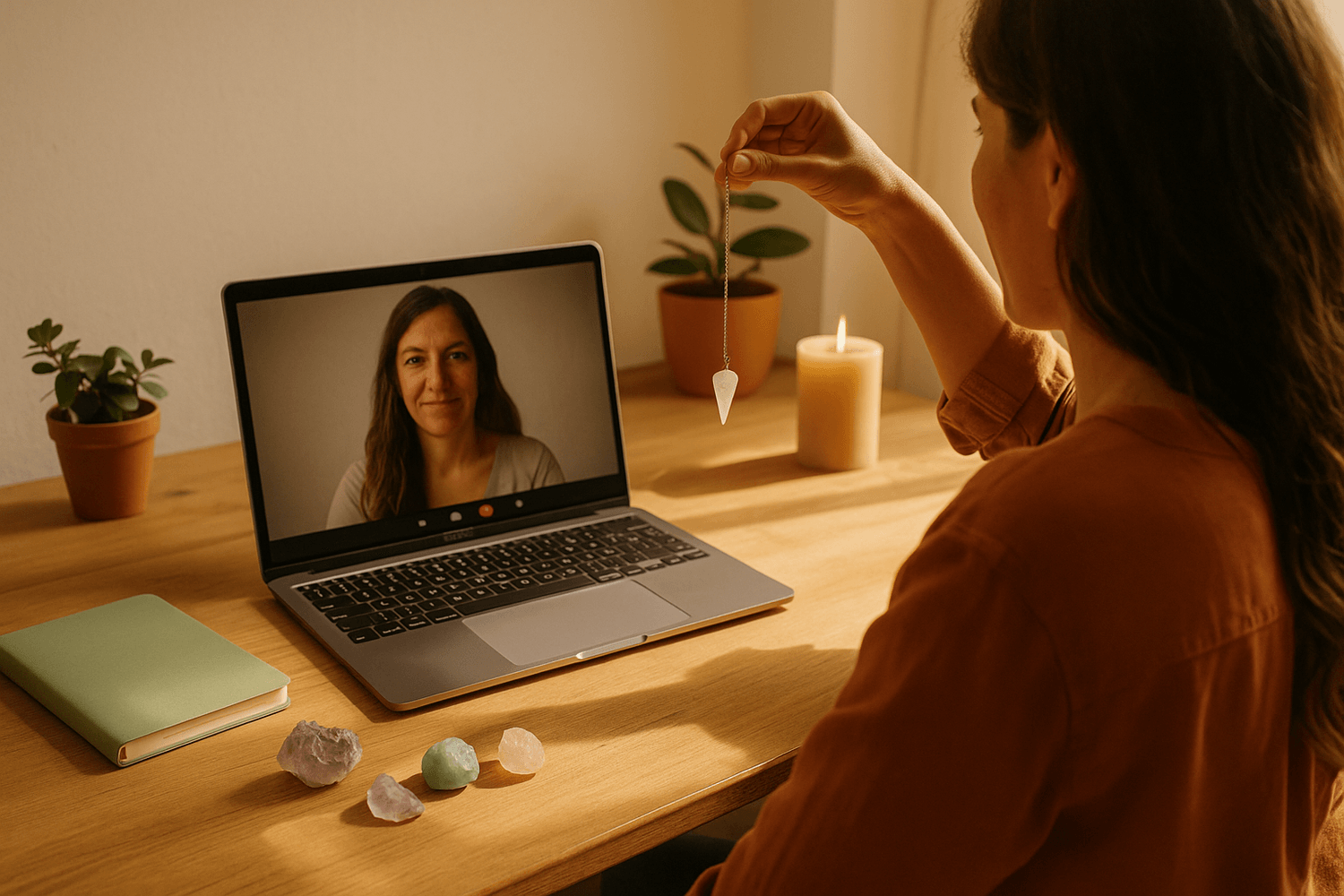 Sesión 1 a 1 de péndulo online por videollamada