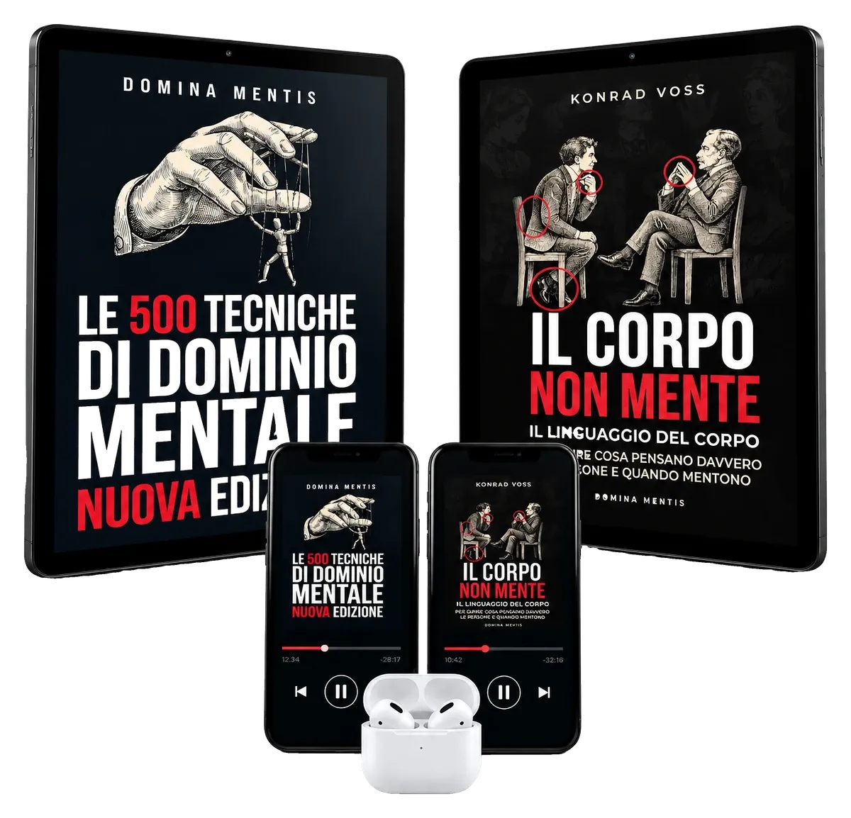 Le 500 Tecniche Edizione 2027 e Il Corpo Non Mente, con i due audiolibri